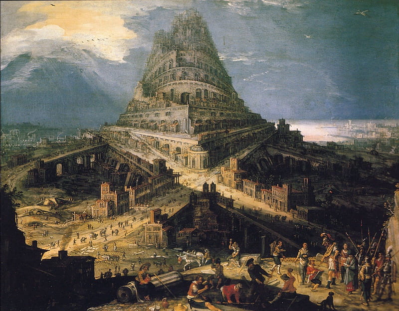 Tower of Babel, architecture, babylon, ancient, tower, HD wallpaper