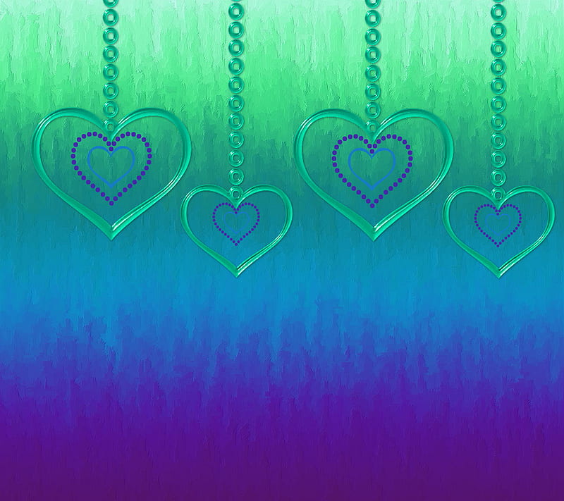 Abstract Hearts, HD wallpaper