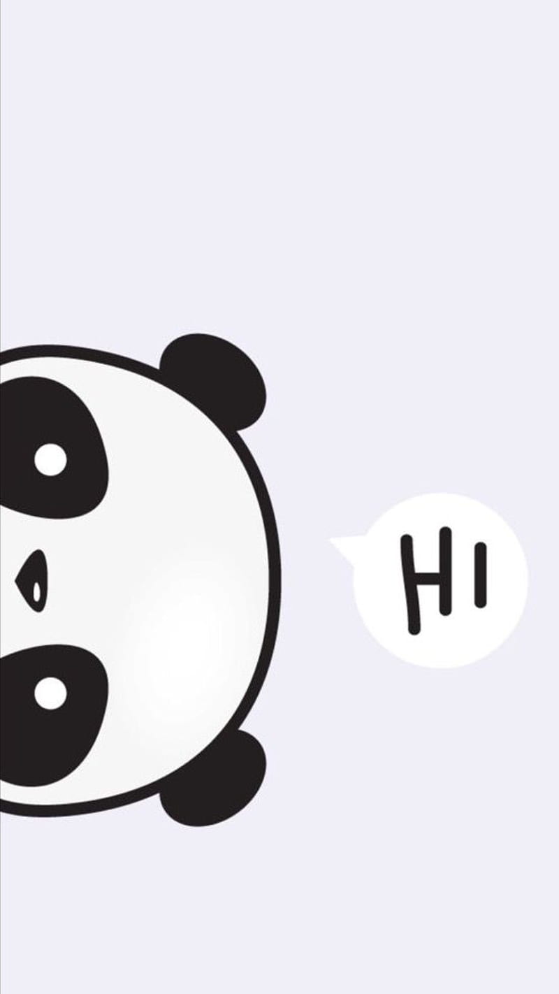 Panda, bare, bear, bears, cute, cute panda, hi, HD phone wallpaper