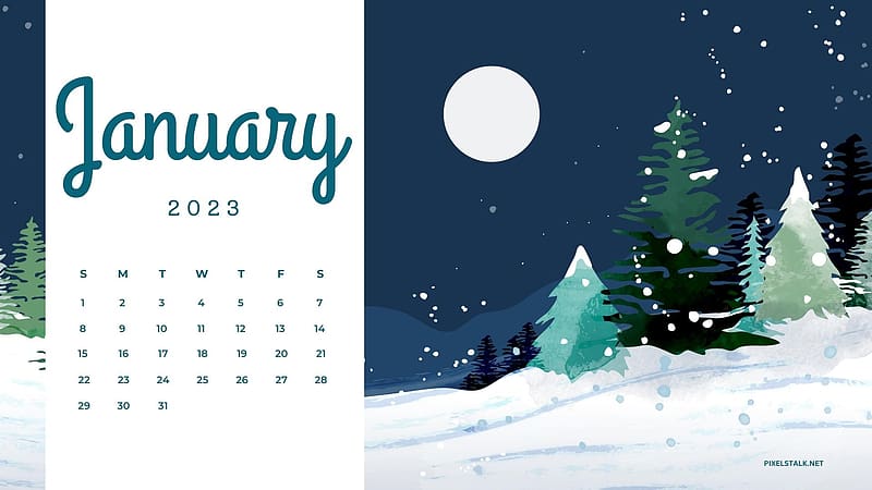 January Calendar 2023 Background, HD wallpaper | Peakpx