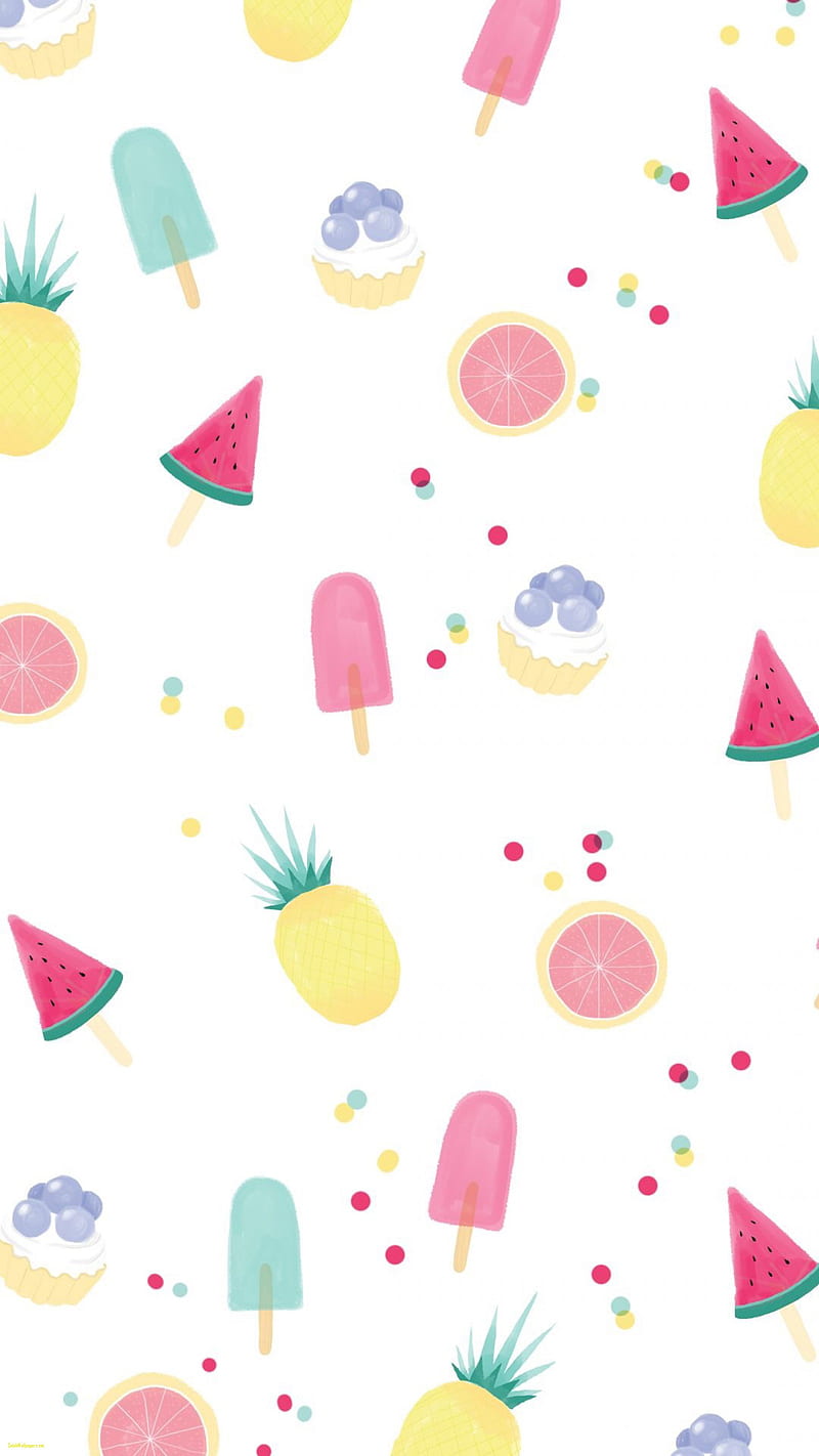 Fruit, kawaii, colors, spring, sweet, pastel, HD phone wallpaper | Peakpx