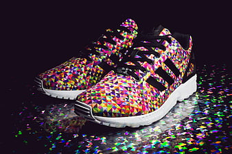 Adidas black hot sale glitter shoes