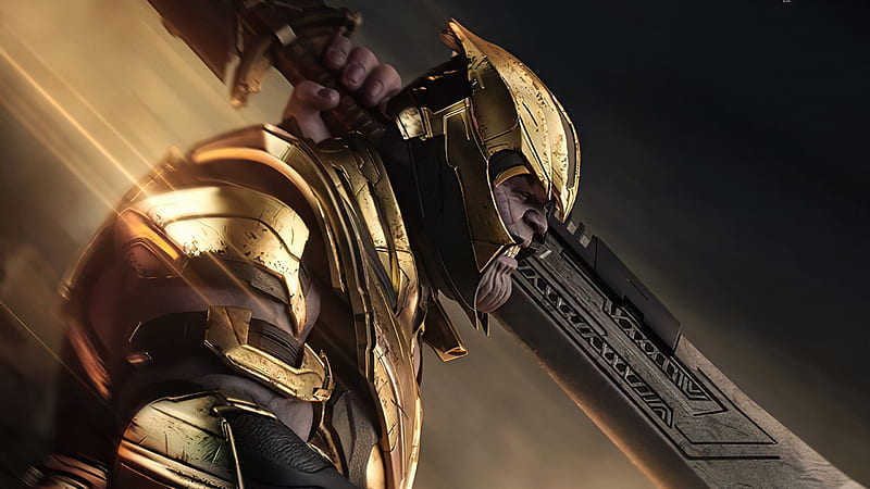 Thanos With Helmet And Sword Avengers Endgame, HD wallpaper | Peakpx