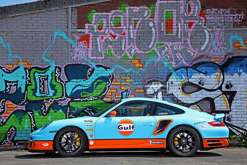Gulf Racing, Gulf, Porsche, Orange, Blue, HD wallpaper