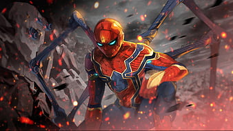 Iron Spider Killer Suit, spiderman, superheroes, artwork, digital-art ...