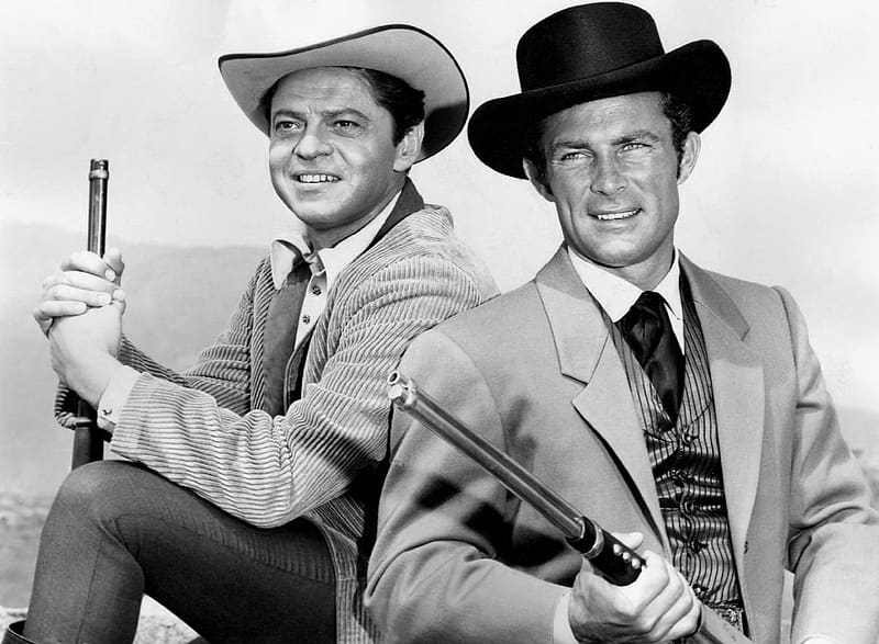 Western, Tv Show, Black & White, Cast, Artemus Gordon, James West, Robert Conrad, Ross Martin, The Wild Wild West (1965), HD wallpaper