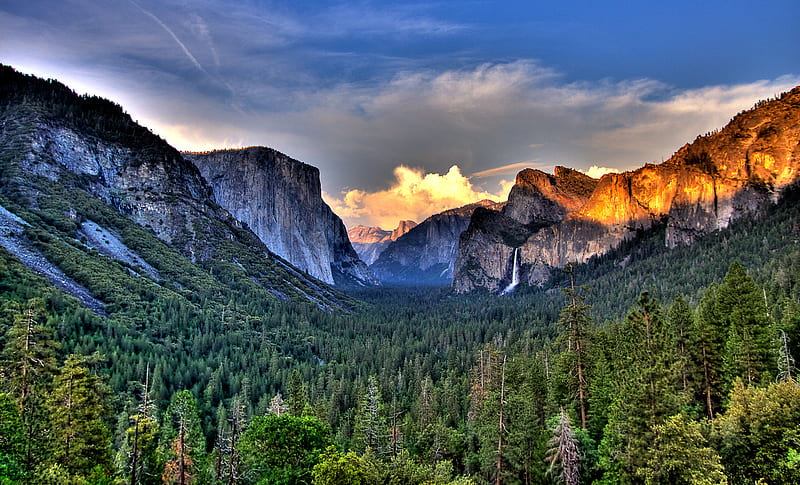 R Yosemite, landscap, sun, california, background, sundown, nice, gold, multicolor, mounts, wood, sunbeam, hills, sunrises, waterfalls, sunrays, mountains, white, ambar, bonito, yosemite, leaves, green, amber, blue, maroon, usa, r, nature, branches, pc, orange, yellow, clouds, peaks, beauty, forests, , golden, trees, pines, sky, cool, awesome, sunshine, hop, colorful, brown, gray, high dinamic range, trunks, valley, entrance, graphy, sunsets, grove, amazing, multi-coloured, view, wideangle, colors, leaf, colours, natural, HD wallpaper