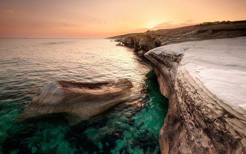 cyprus coast-Landscape, HD wallpaper