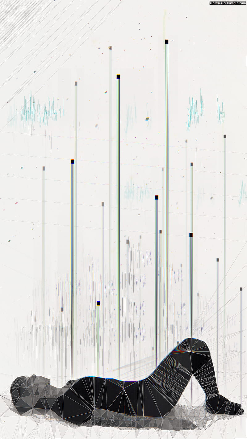 glitch art, abstract, cyberpunk, HD phone wallpaper