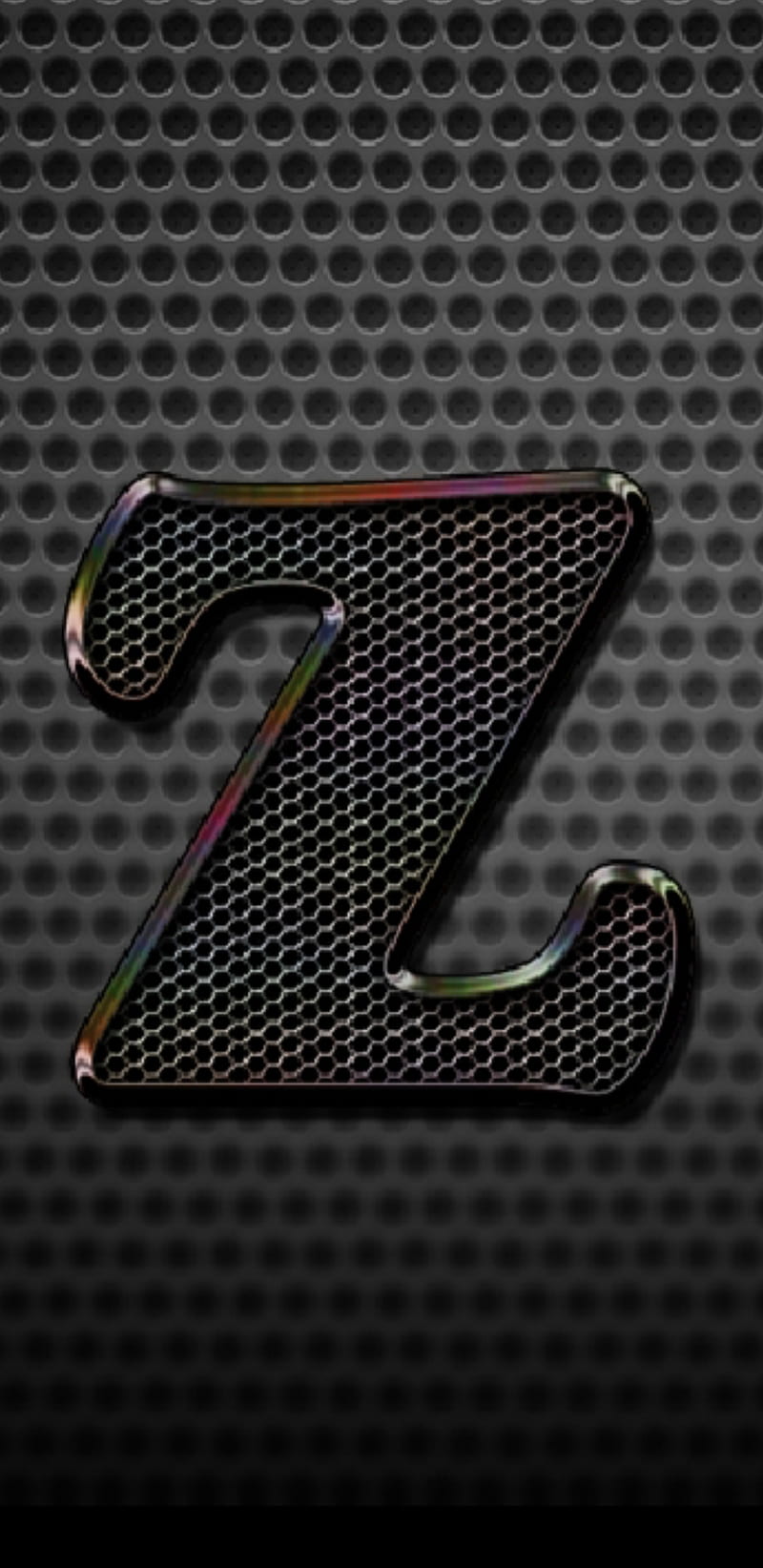 Letter z, black, metal, letters, alphabets, alphabet, HD phone wallpaper