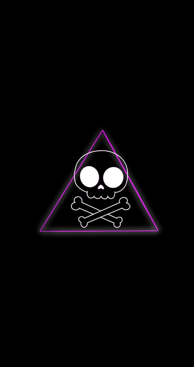 Neon Skull, black, dark, lockscreen, poison, theme, HD phone wallpaper |  Peakpx