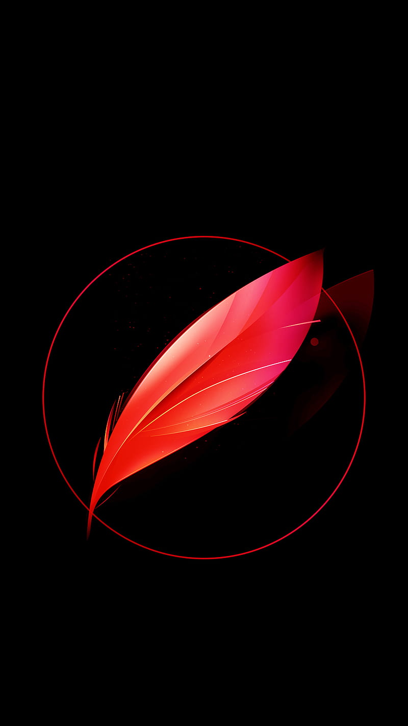Nubia Red Feather, abstract, HD phone wallpaper
