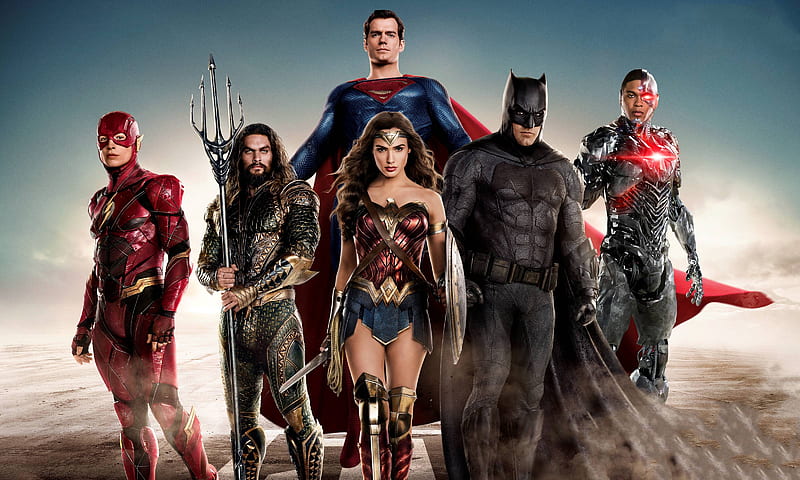 Justice League 2017 Movie Poster, justice-league, 2017-movies, movies, batman, wonder-woman, superman, aquaman, flash, cyborg, HD wallpaper