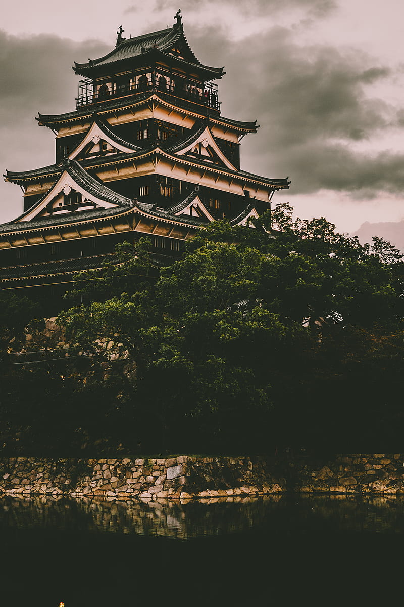 beige and black concrete castle, HD phone wallpaper