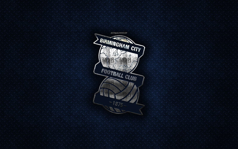 Birmingham City FC, English football club, blue metal texture, metal logo, emblem, Birmingham, England, EFL Championship, creative art, football, HD wallpaper