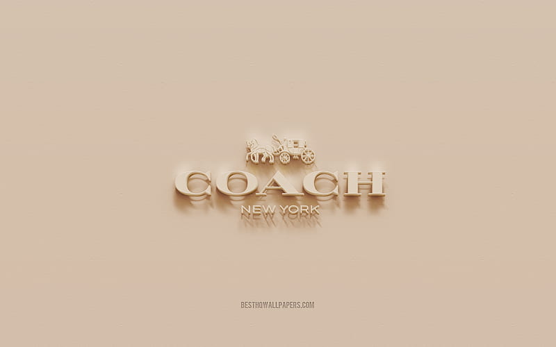 1920x1200px, 1080P free download | Coach logo, brown plaster background ...
