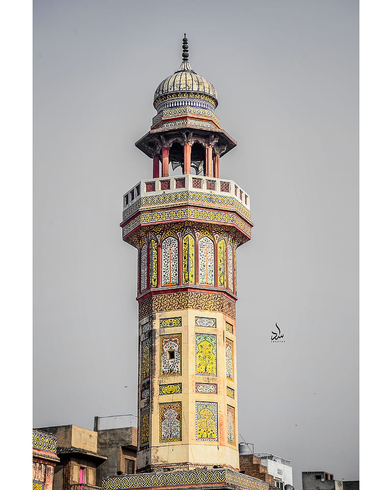 Masjid Wazeer Khan, architecture, heritage, historical, lahore, mosque, new , old lahore, pakistan, wazeer khan mosque, HD phone wallpaper