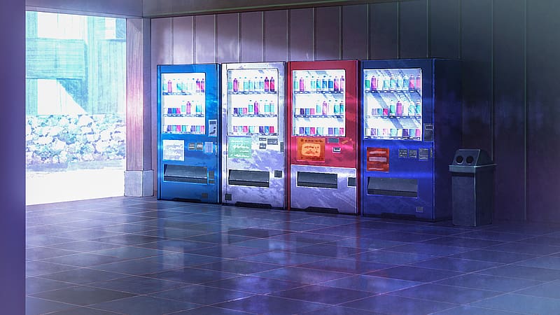 Anime, Scenery, Vending Machine, Jujutsu Kaisen, HD wallpaper