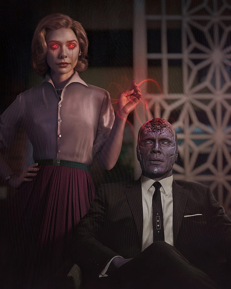 Dead Vision and Witch Wanda, HD mobile wallpaper