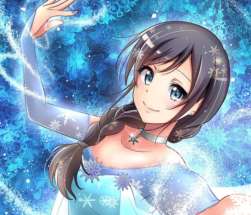 Anime, Weathering With You, Hina Amano, Snowfall, HD wallpaper