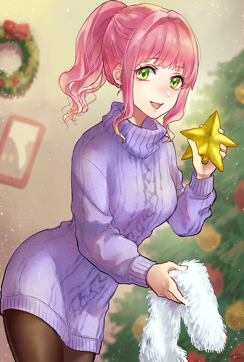 Christmas Anime Ahegao Ugly Christmas Sweater – printnd