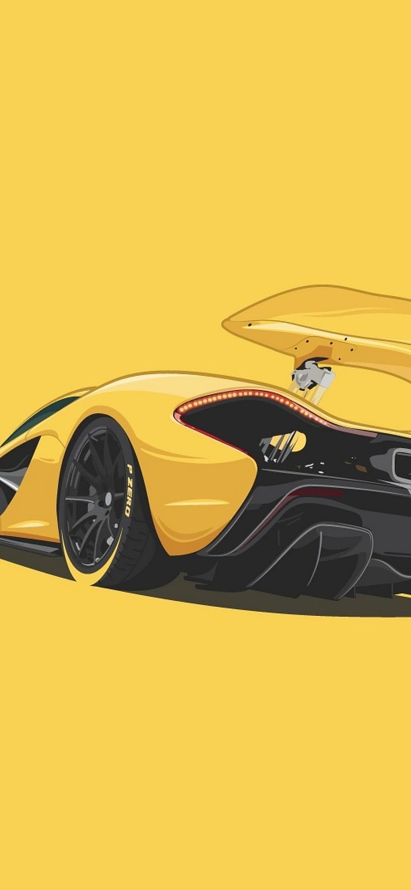 McLaren P1 , hypercars, supercars, yellow, car, carros, HD phone wallpaper