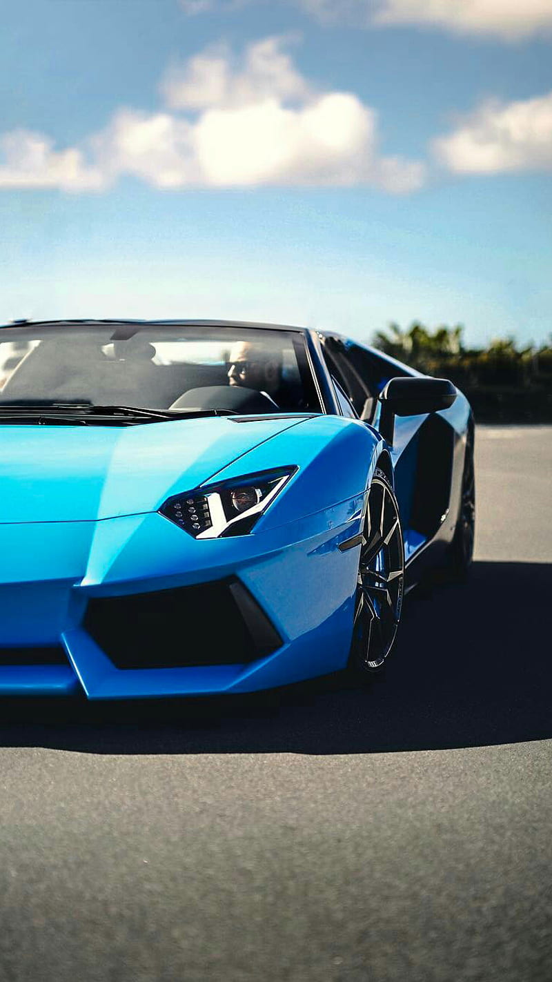 Aventador, blue, lambo, lamborghini, roadster, supercar, vehicle, HD phone  wallpaper | Peakpx