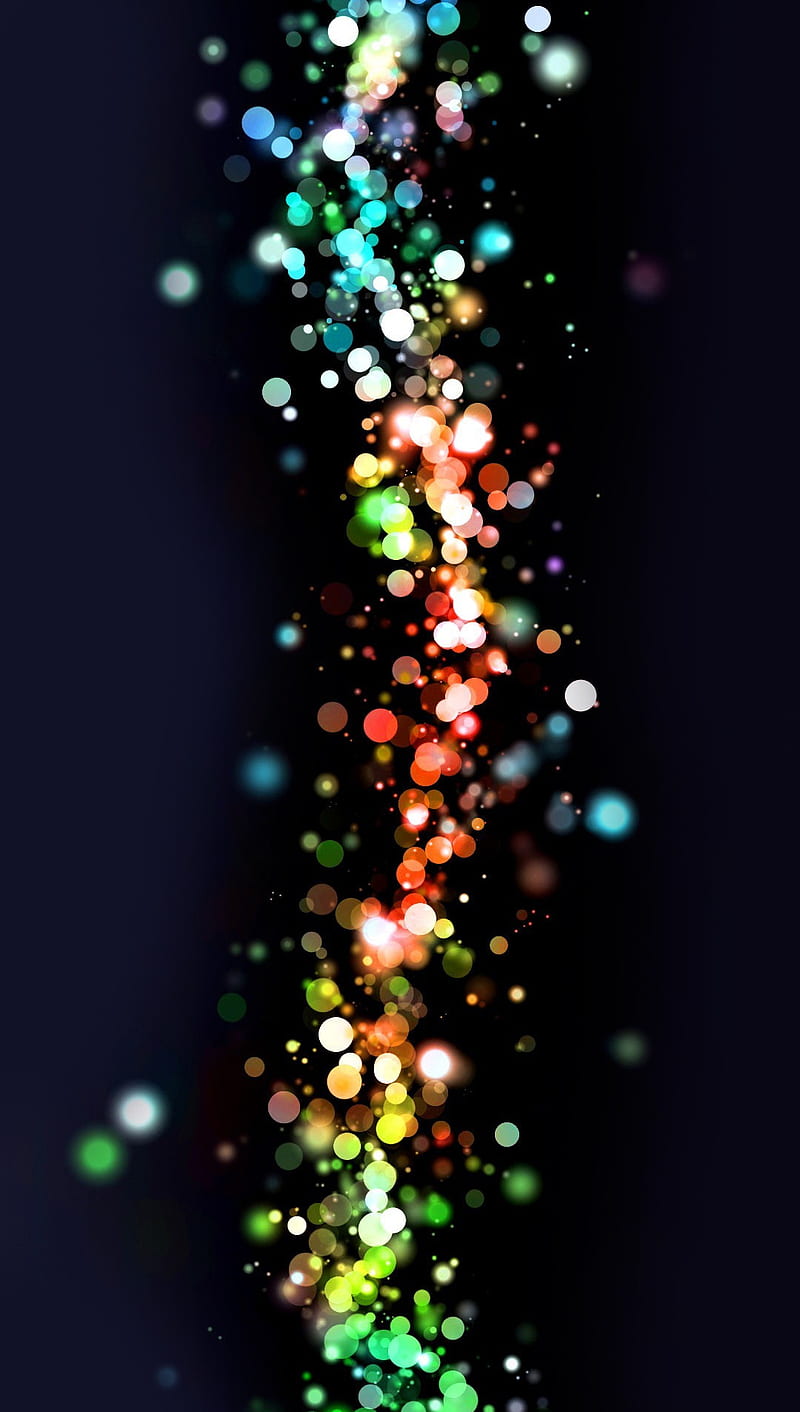 Glowing Circles, abstract, multicolored, HD phone wallpaper