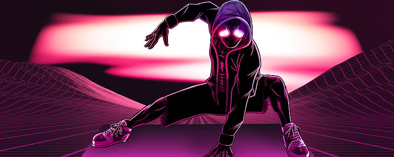 Neon Spider Man Resolution Games And Background Cool Neon Hd