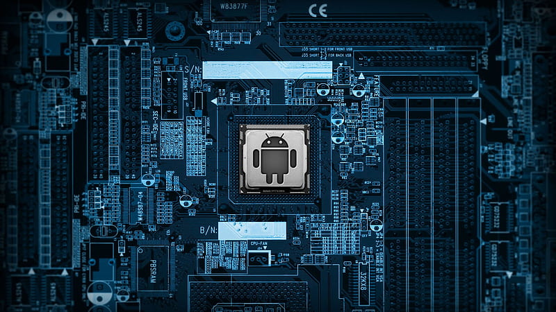 Android Circuit Board, android, computer, HD wallpaper