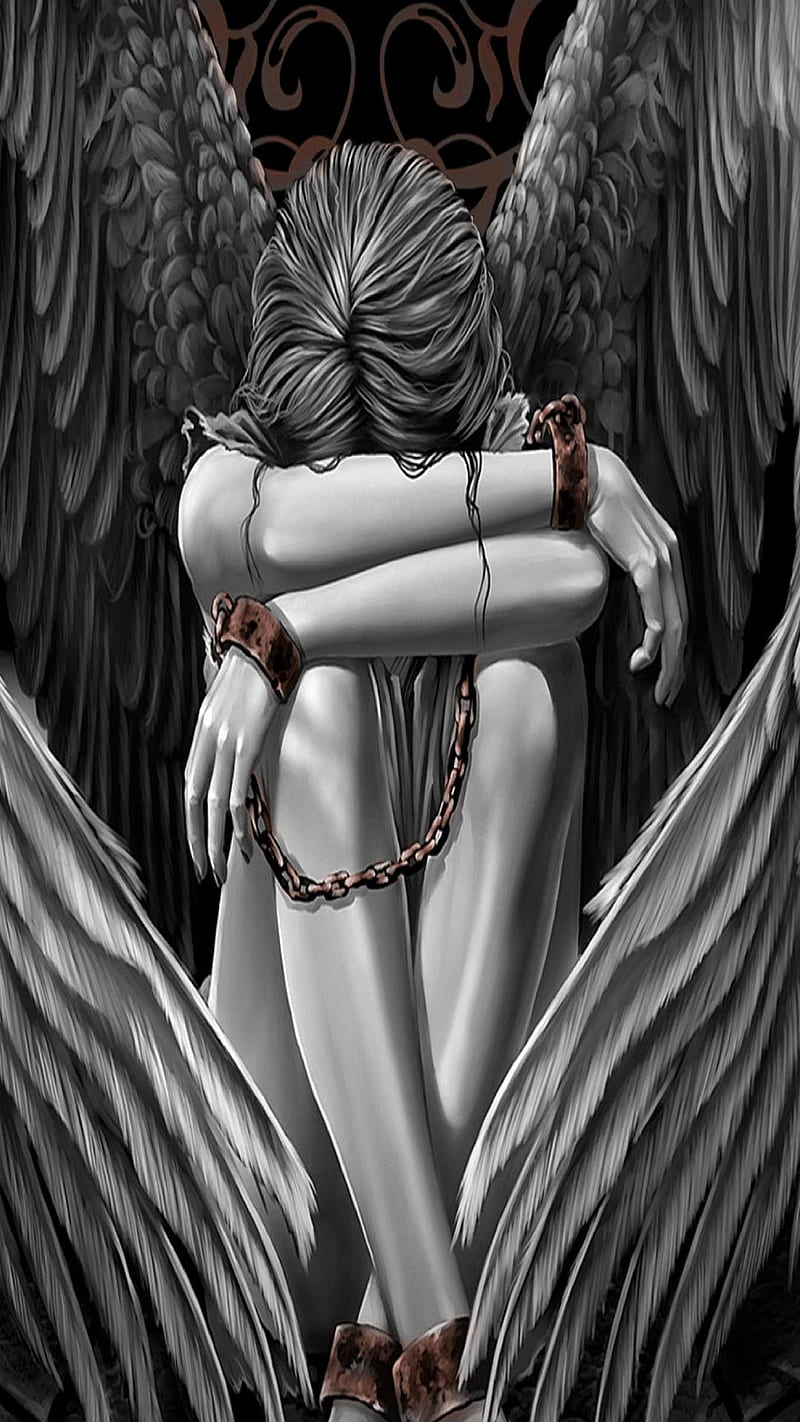 Ангел с оторванными крыльями арт