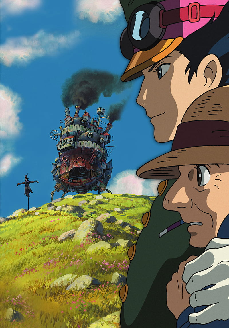Howls Moving Castle, anime, howl, magic, s moving castl, HD phone wallpaper