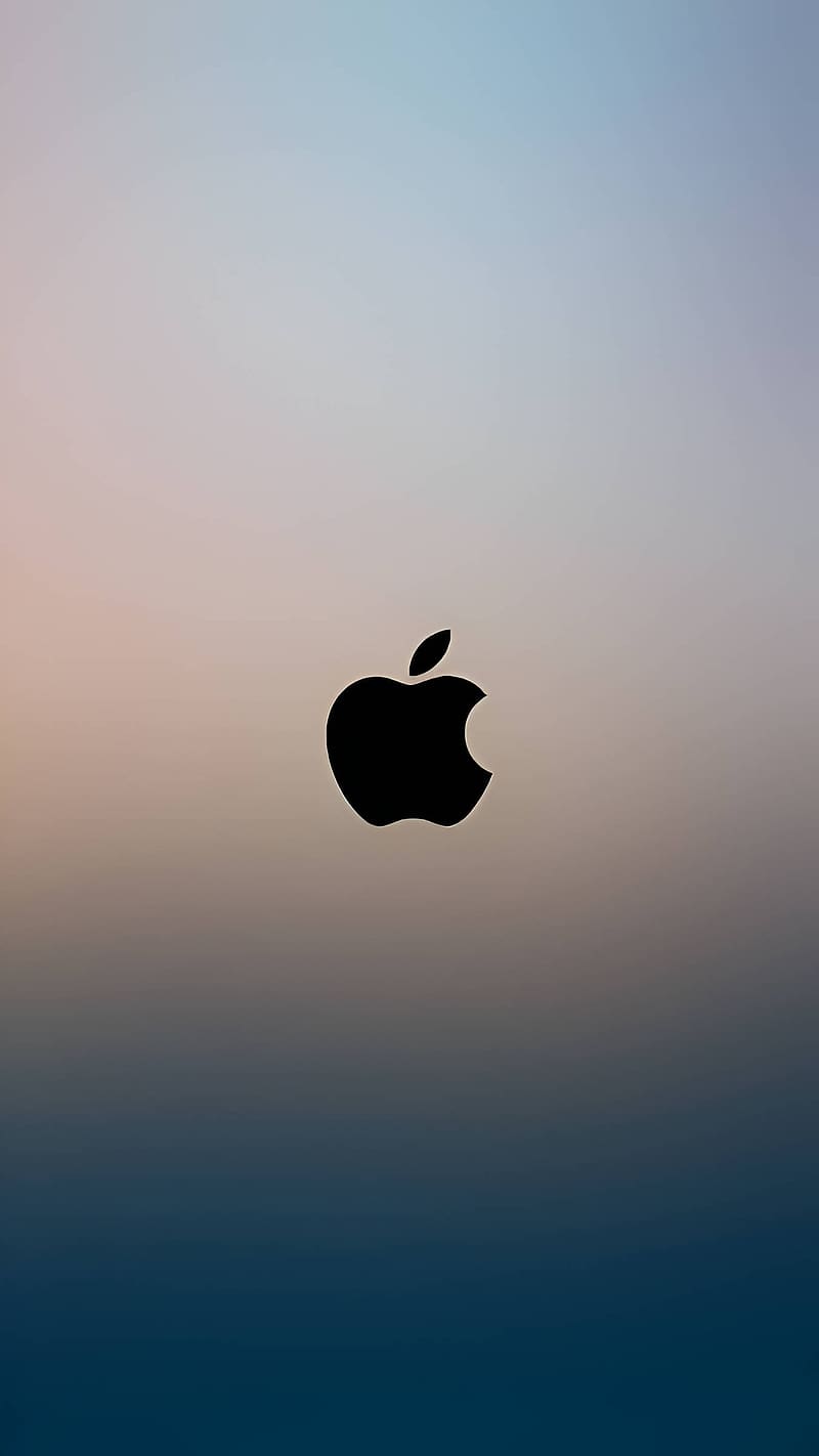 Apple Iphone New, Grey Background, apple logo, HD phone wallpaper