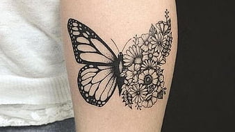 Tattoo uploaded by Circle Tattoo  Floral Butterfly Tattoo done by Abhishek  Saxena at Circle Tattoo Delhi  Tattoodo