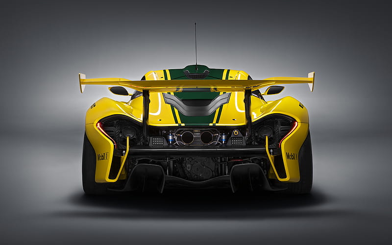 McLaren, McLaren P1 GTR, Car, Race Car, Yellow Car, HD wallpaper