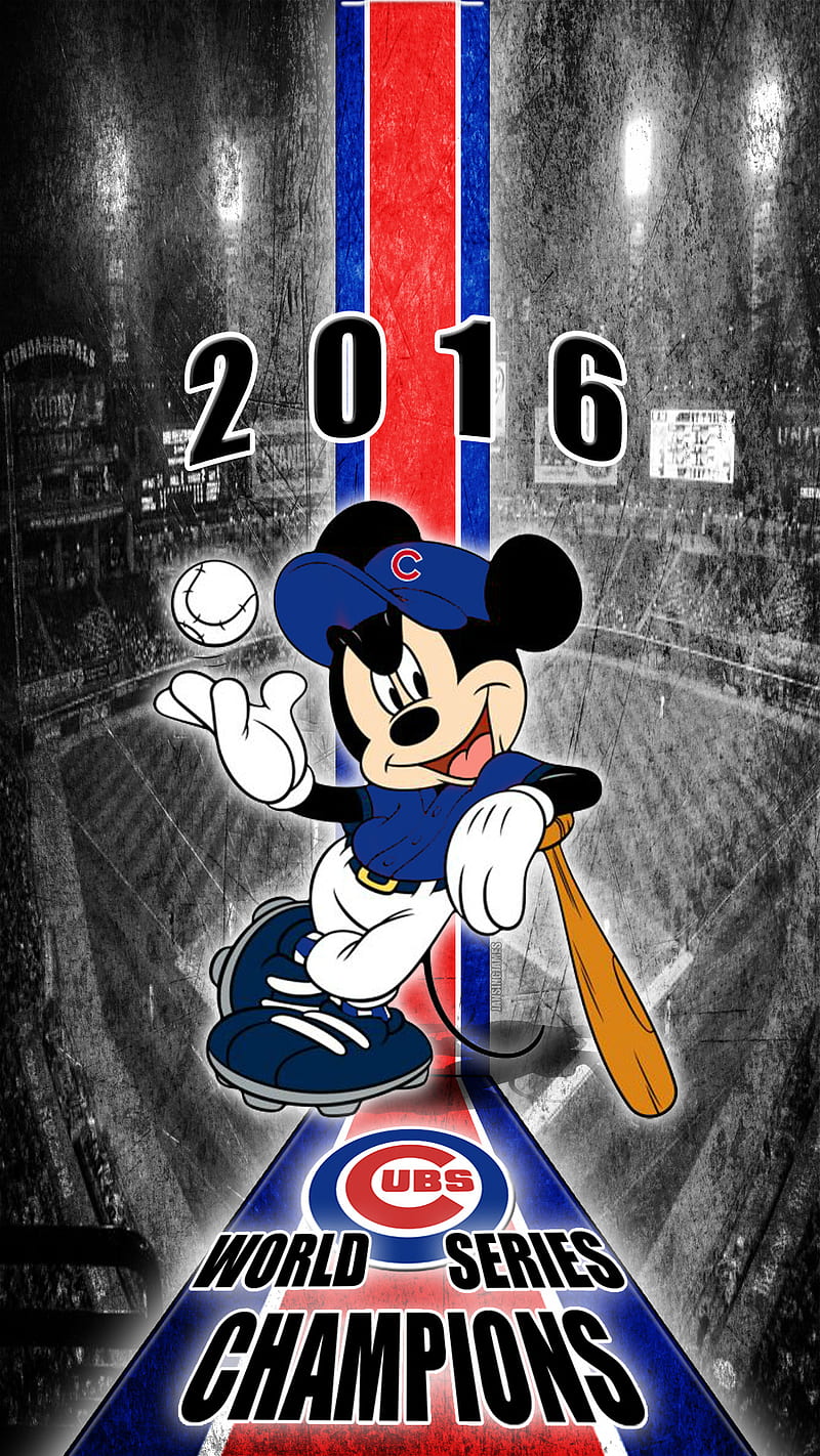 Chicago Cubs s7, baseball, champs, mickey mouse, mlb, HD phone wallpaper