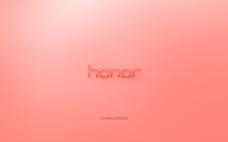 Honor 3D logo, red background, Honor jelly logo, Honor emblem, creative 3D  art, HD wallpaper | Peakpx