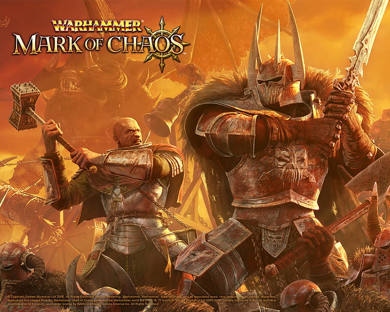 MARK OF CHAOS, warhammer, warriors, fighting, battle, action, video game, adventure, HD wallpaper