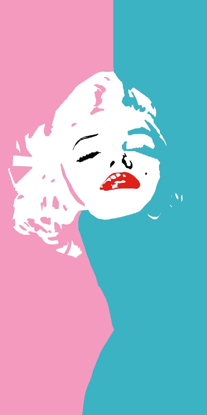 Marilyn Monroe , 50s, icon, makeup, marilyn monroe, old, pop, pop art, popart, HD phone wallpaper