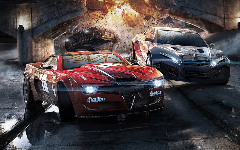 Split Second, stunning, car, video game, sport car, racing, adventure, HD wallpaper