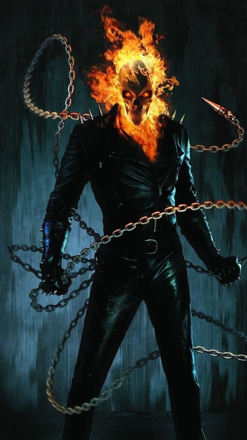 Bhoot, Ghost Rider, fire, flame, HD phone wallpaper