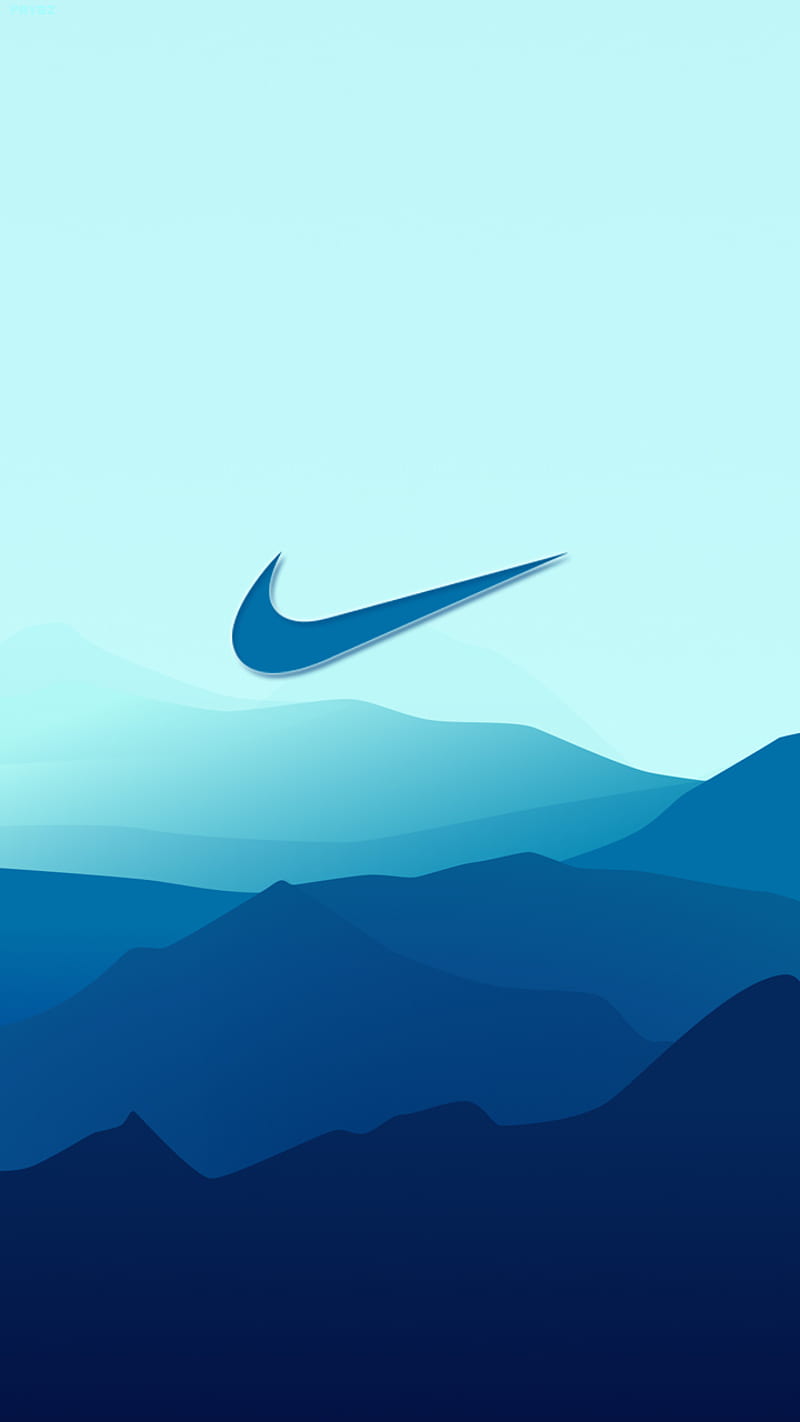 Nike, blue, brands, fantastic, heaven, logos, mountain, mountains, HD phone wallpaper |