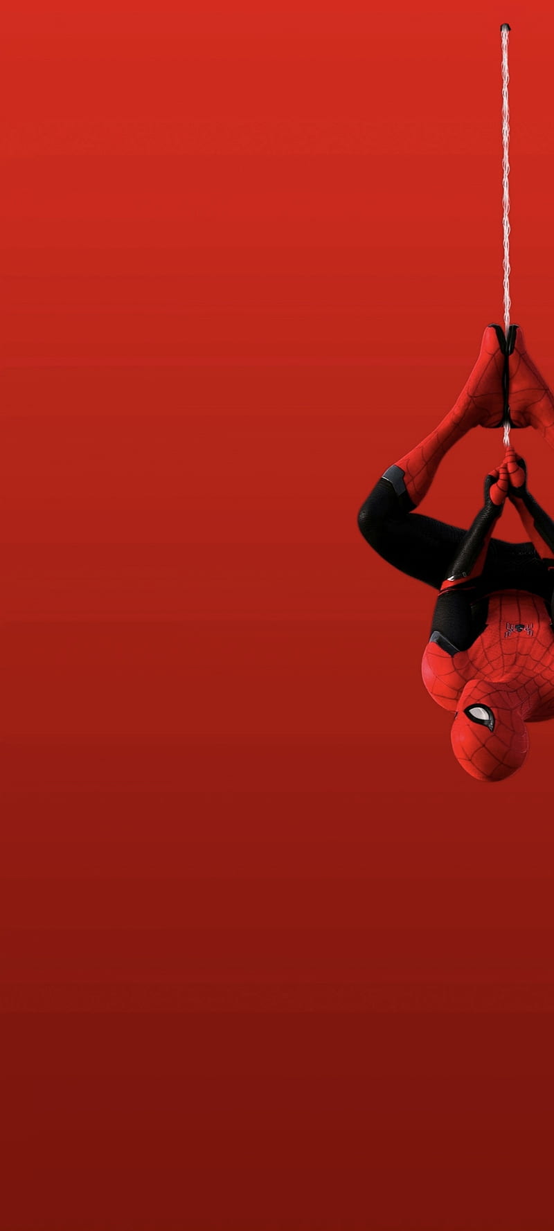Spider man for iqoo3, red, iqoo 3, disney, spider man, black marvel, iqoo, punch hole, HD phone wallpaper