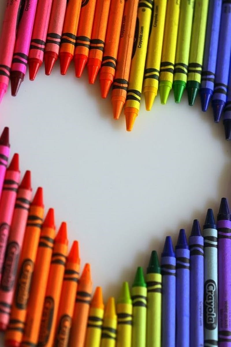 Crayola, colored pencil, HD phone wallpaper