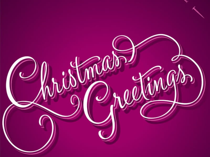 merry christmas, greetings christmas, purple, xmas, HD wallpaper