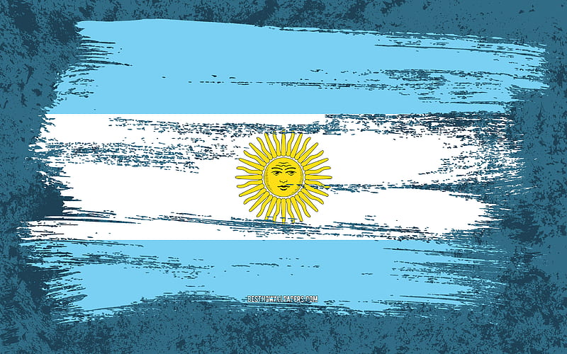 Flag of Argentina, grunge flags, South American countries, national  symbols, HD wallpaper | Peakpx
