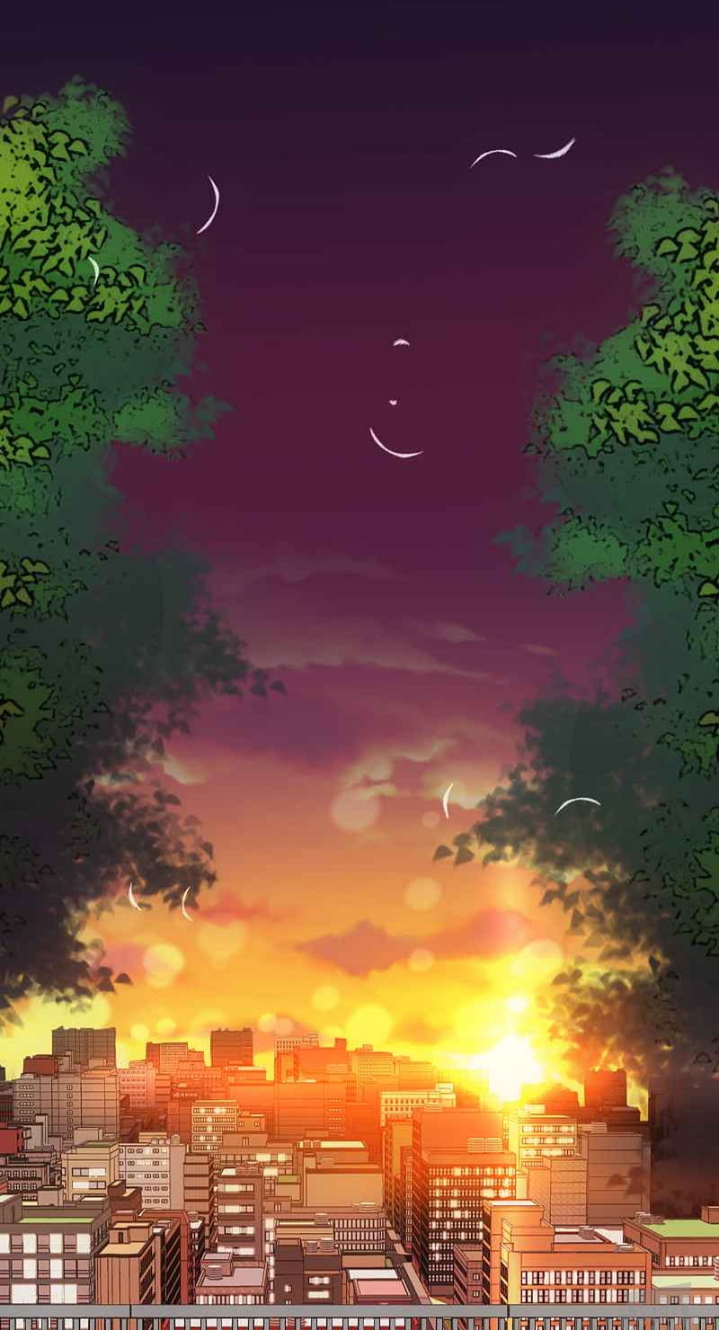 Sunset city view, sunset anime city, sunset city, HD phone wallpaper |  Peakpx