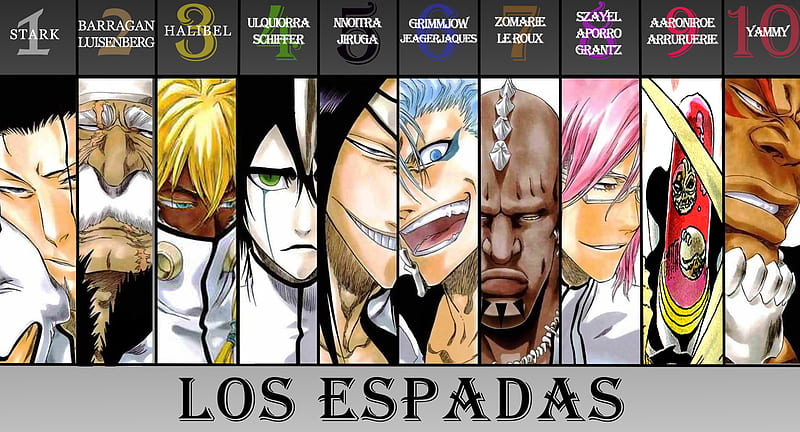 Los Espadas, bleach, anime villains, anime, HD wallpaper