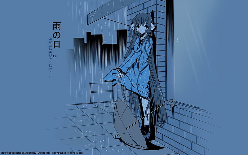 雨の日 Rain Persacom Chi Rainy Days Chobits Hd Wallpaper Peakpx