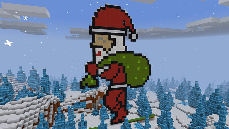 Tricky Funny Santa Blueprint Build in RealmCraft #minecraft Pixel StyleGame, games, 3d game, minecraft house, building game, video games, sandbox game, game design, play games, open world game, cube world, minecraft update, action adventure, realmcraft, minecraft, animals, minecraft mob, fun, letsplay, blockbuild, minecrafter, minecraft tutorial, mobile games, minecraft, pixels, pixel games, gameplay, HD wallpaper